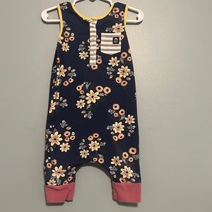 Rags to Raches Floral Toddler Romper